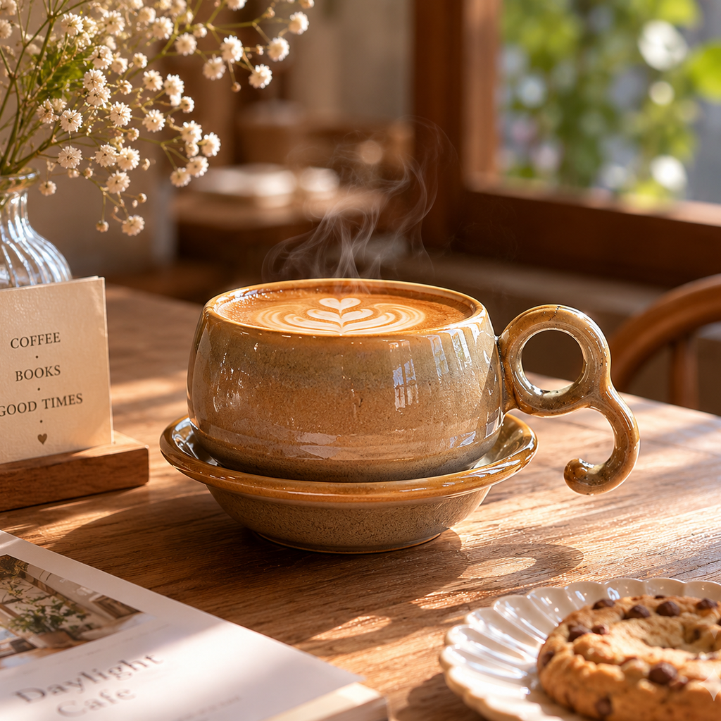 Loop Handle Ceramic Mug