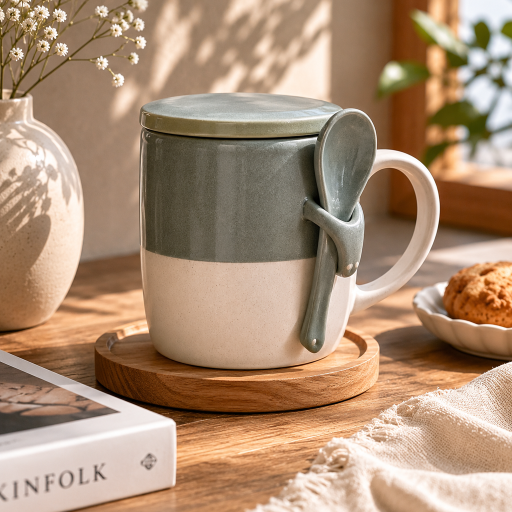 Sage Spoon Mug
