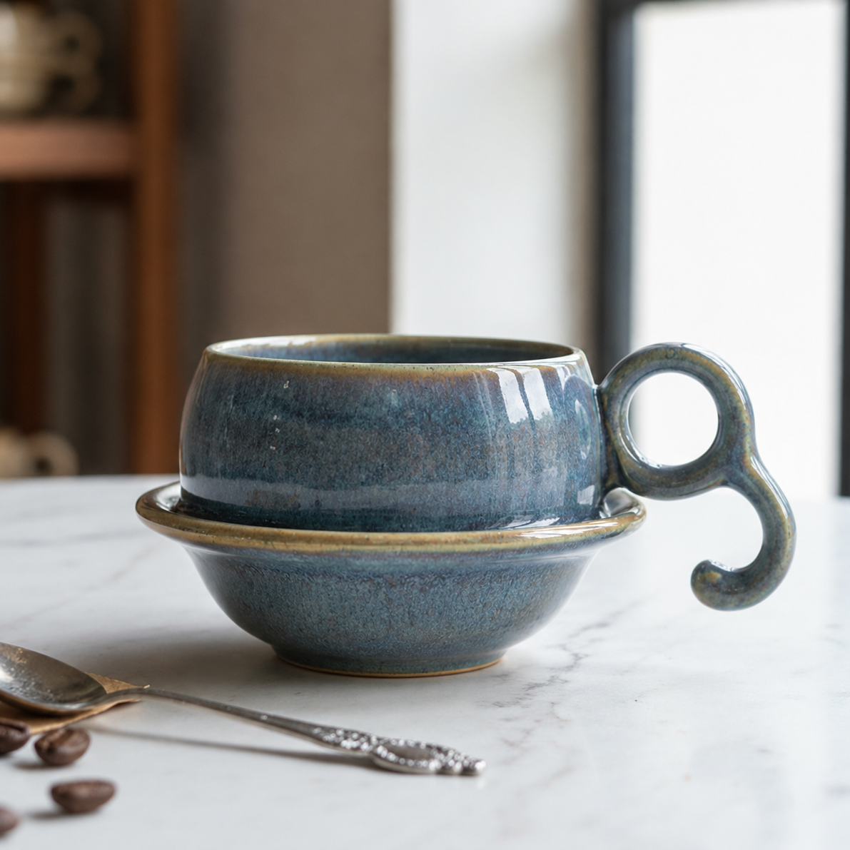 Loop Handle Ceramic Mug