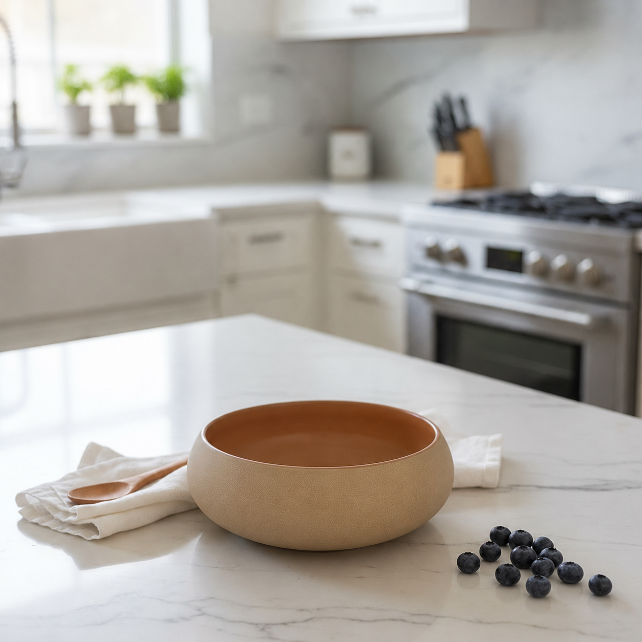 Rustic 6" Curve Bowl
