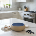 Rustic Deep Blue Curve Bowl