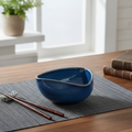Deep Blue V Curve Bowl