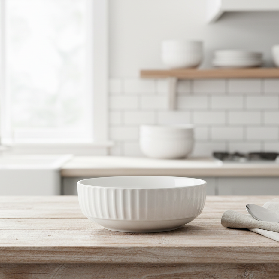 White Minimal Bowl