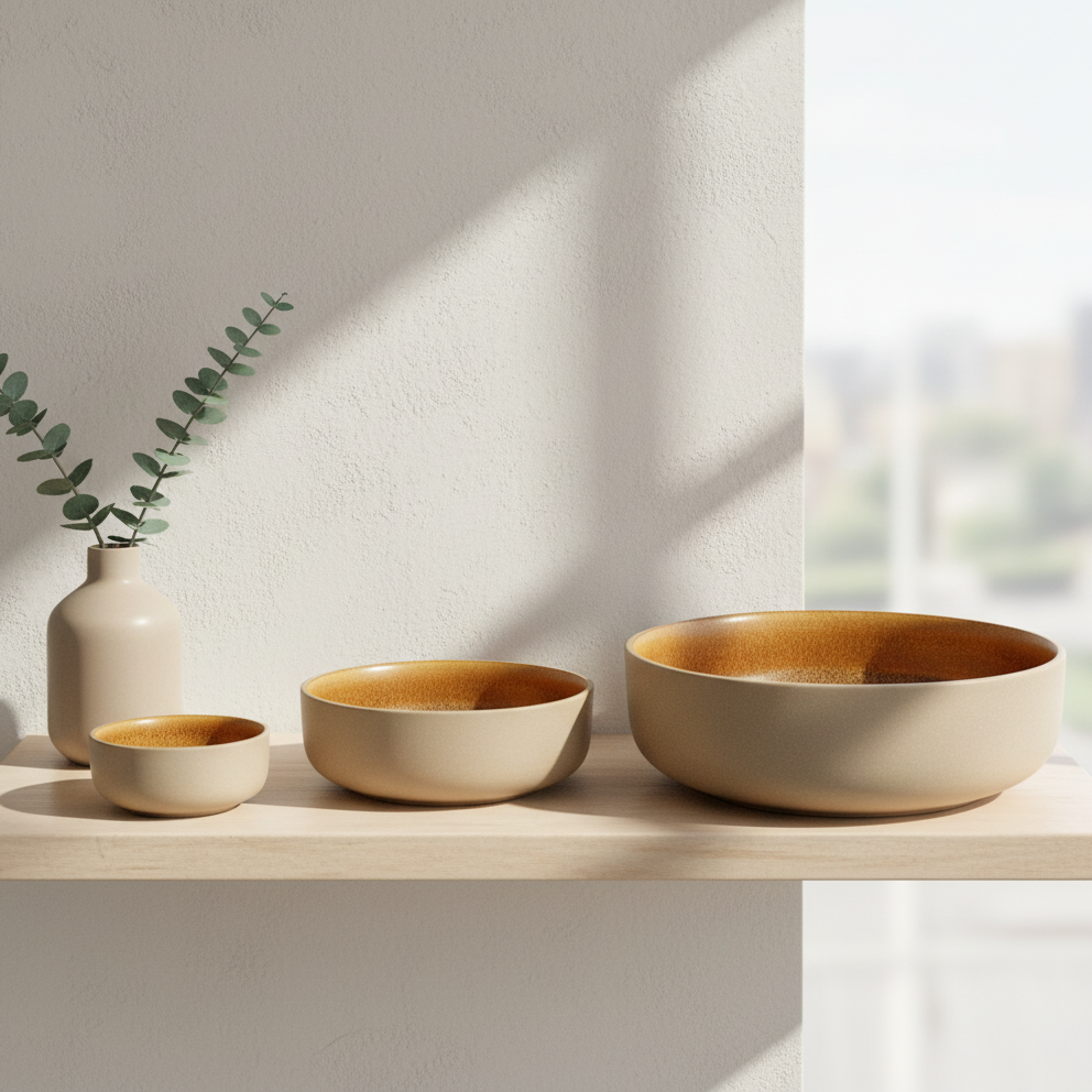 Amber Earth Bowl Set