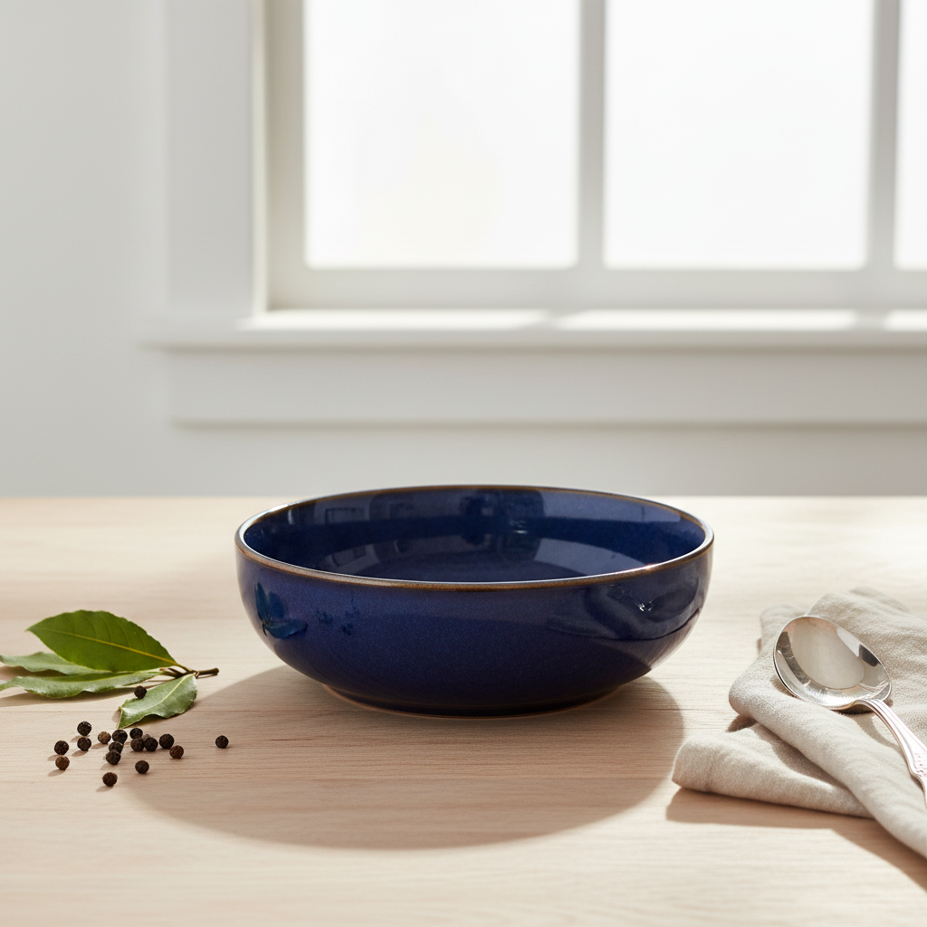 Deep Blue Gloss Bowl