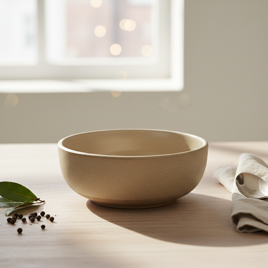 Sandstone Dual-Glaze Bowl