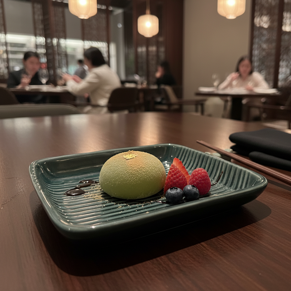 Verdant Wave Dessert Plate
