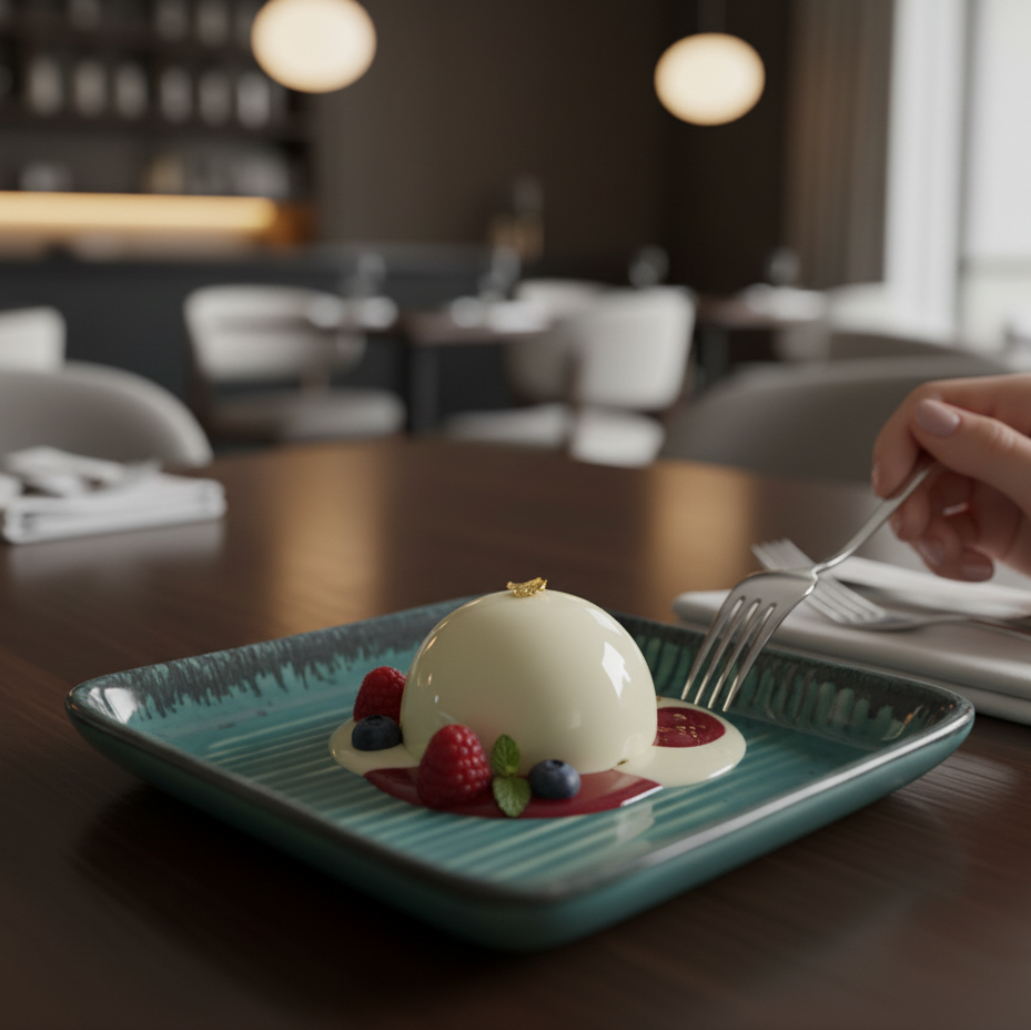 Ocean Ember Dessert Plate