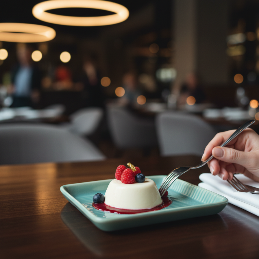 Mint Groove Dessert Plate