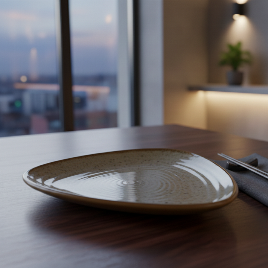 Ripple Earth Serving Plate