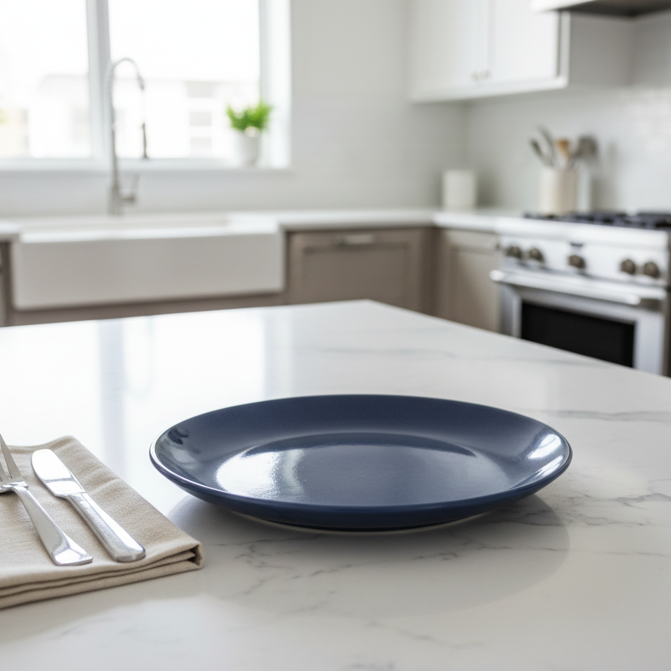 Indigo Crest Serving Platter