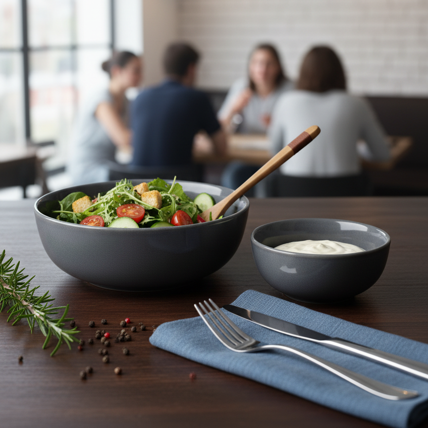 Gray Two Bowl Set