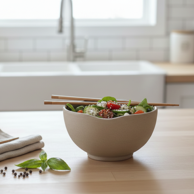Olive Crest 4” Wave Bowl