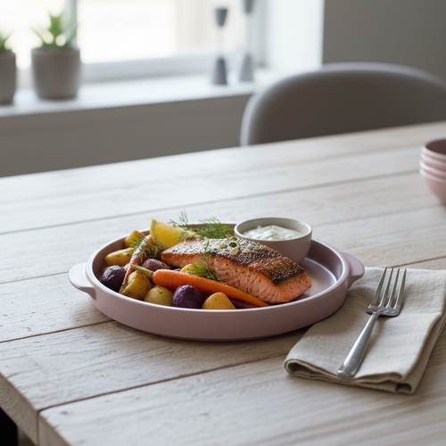Blush Haven Serving Plate