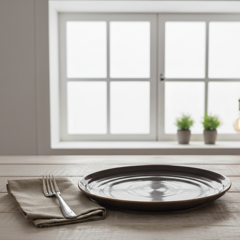 Noir Ripple Plate