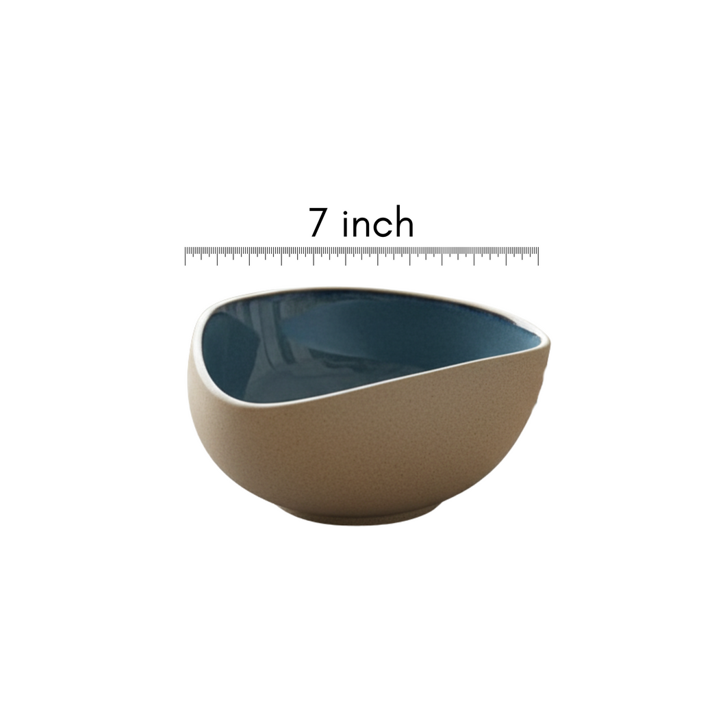 Dual-Toned V Curve Bowl