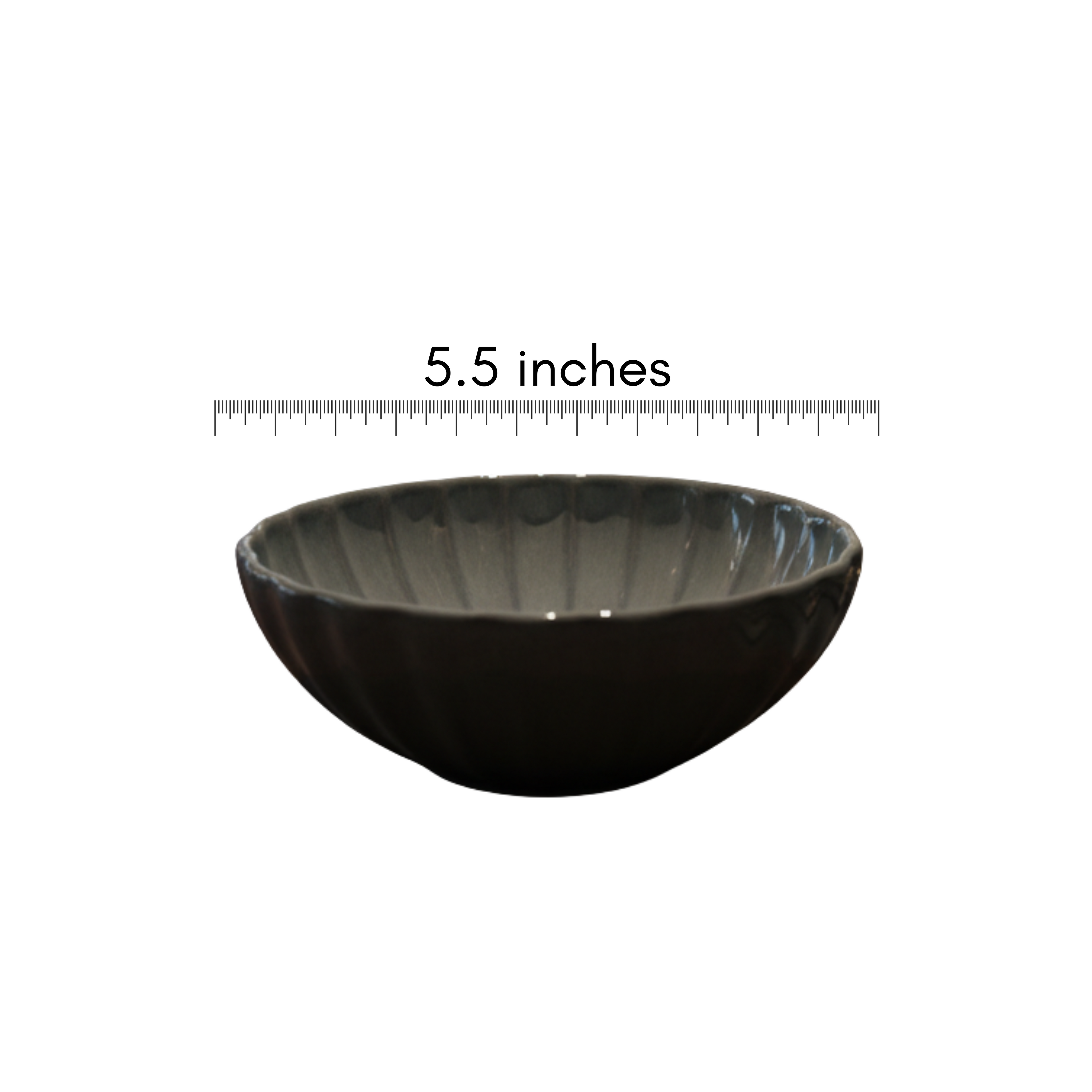 Slate Petal Dessert Bowl
