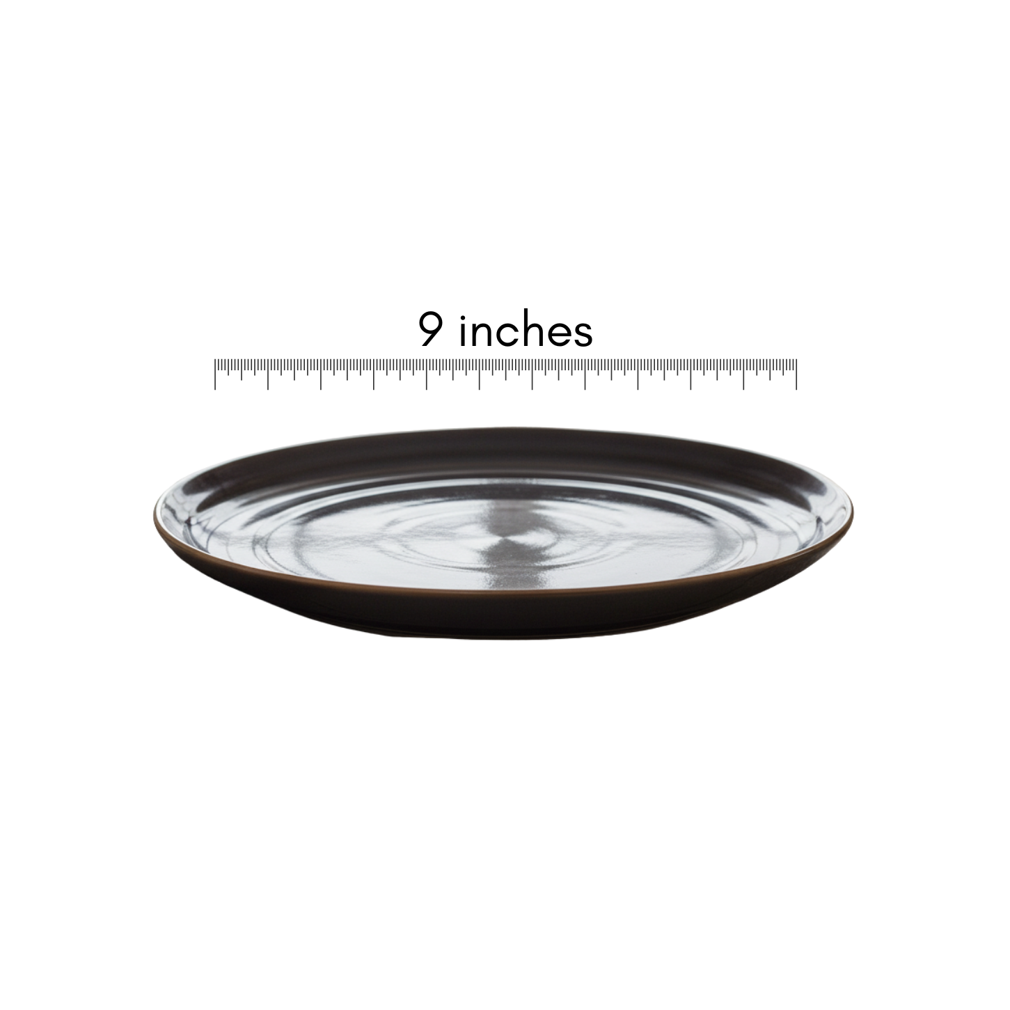 Noir Ripple Plate