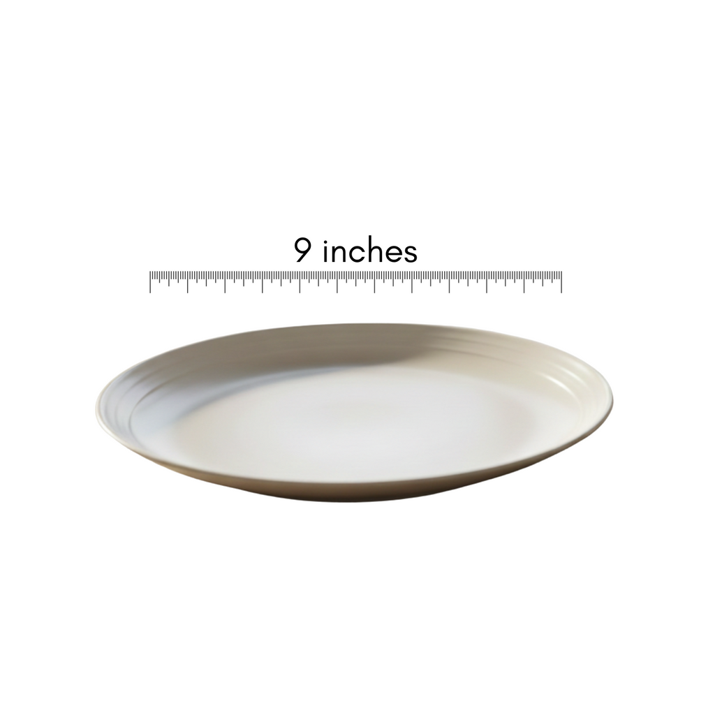 Vanilla Stoneware Plate