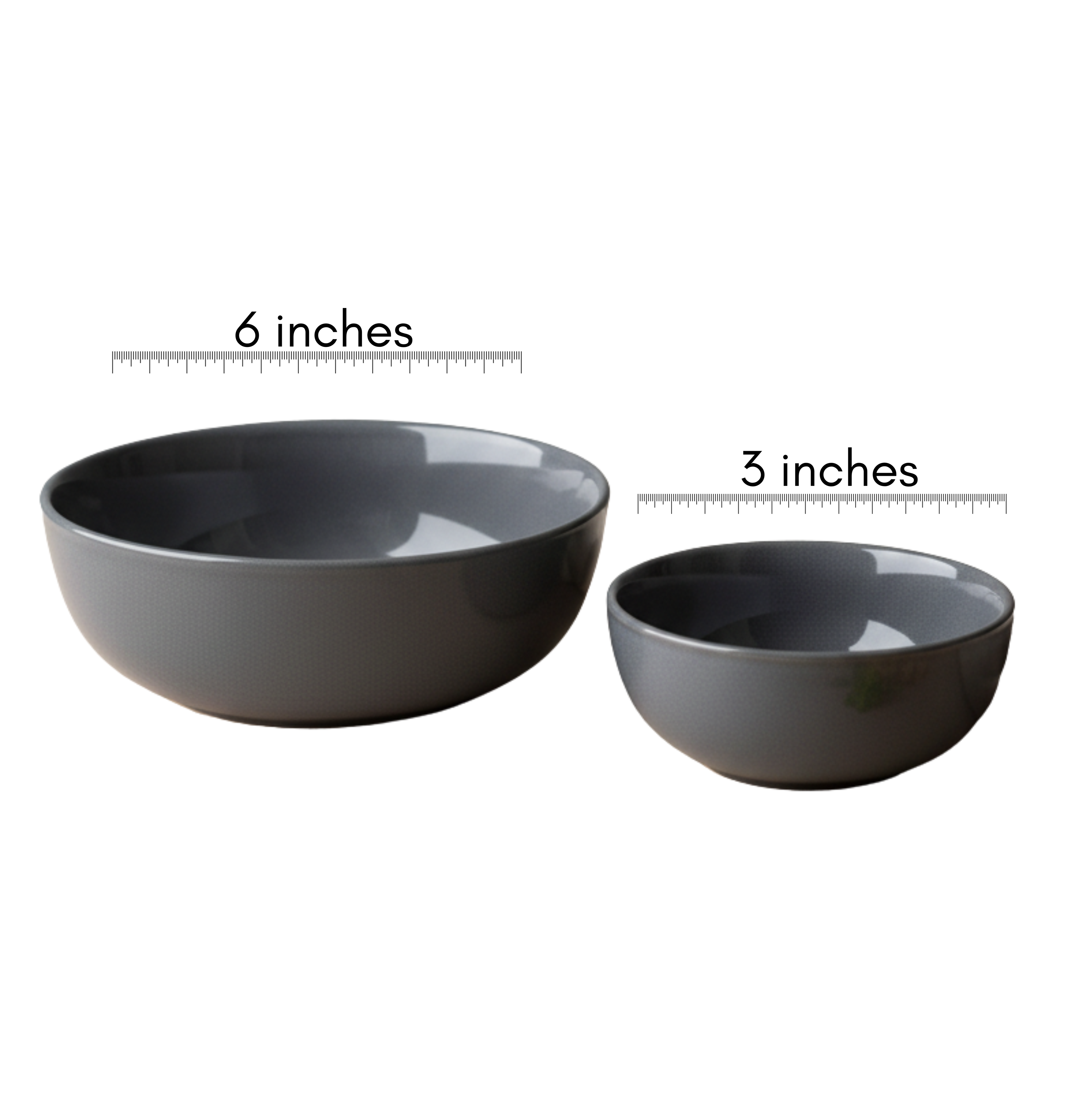 Gray Two Bowl Set