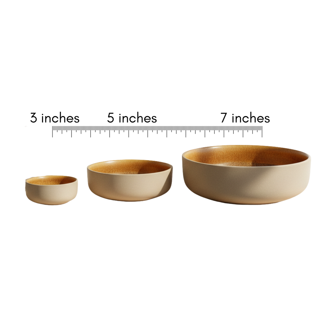Amber Earth Bowl Set