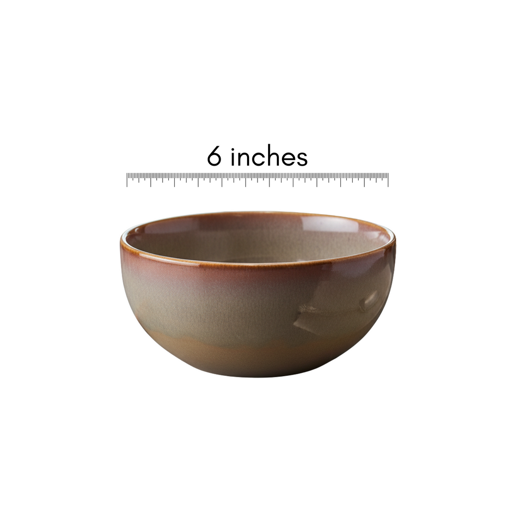 Amber Earth Round Bowl