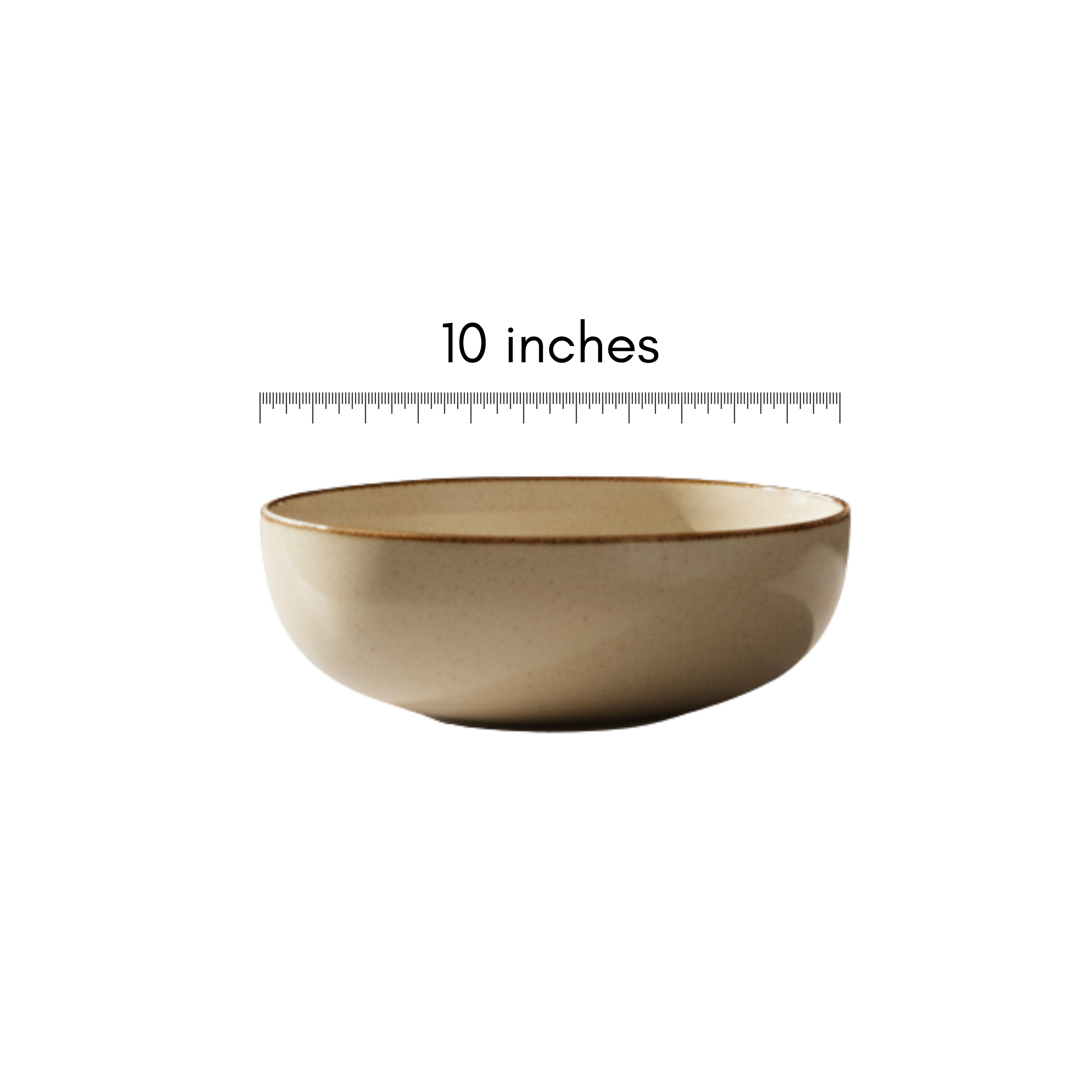 Auric Cream 10” Serving Bowl